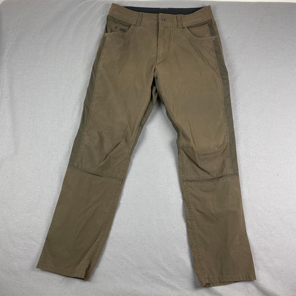 Kuhl Radikl Pants Mens 32x32 fits 32x31 Brown Hiking Outdoor Stretch Performance